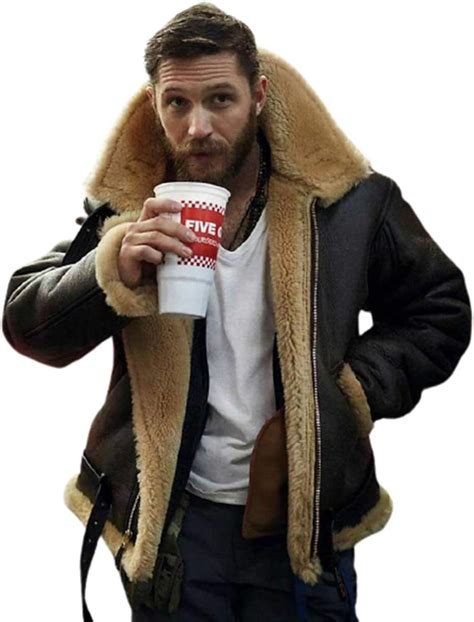 tom hardy shearling jacket